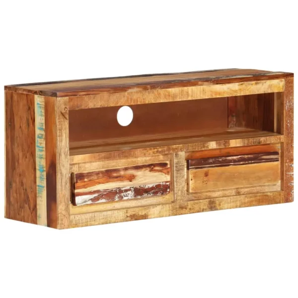 TV Stand 34.6"x11.8"x15.7" Solid Wood Reclaimed - Image 8