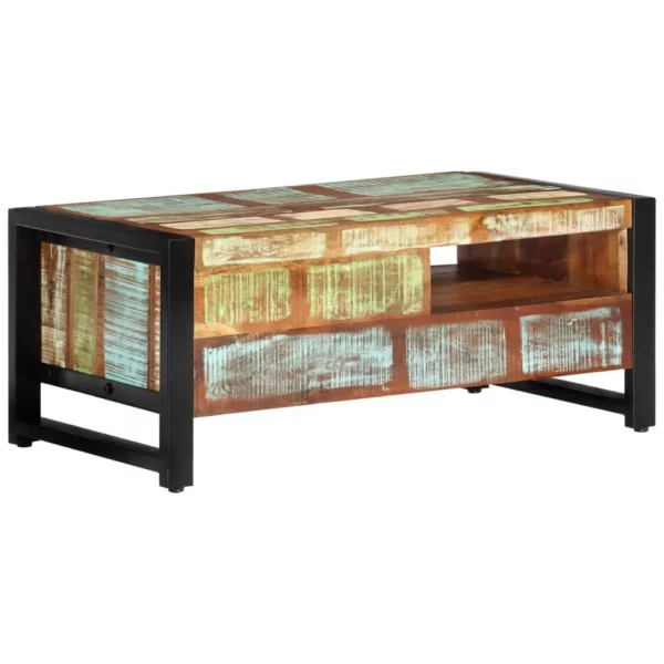 Coffee Table 39.4"x19.7"x16.1" Solid Wood Reclaimed - Image 3