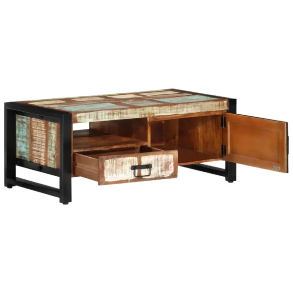 Coffee Table 39.4"x19.7"x16.1" Solid Wood Reclaimed - Image 5