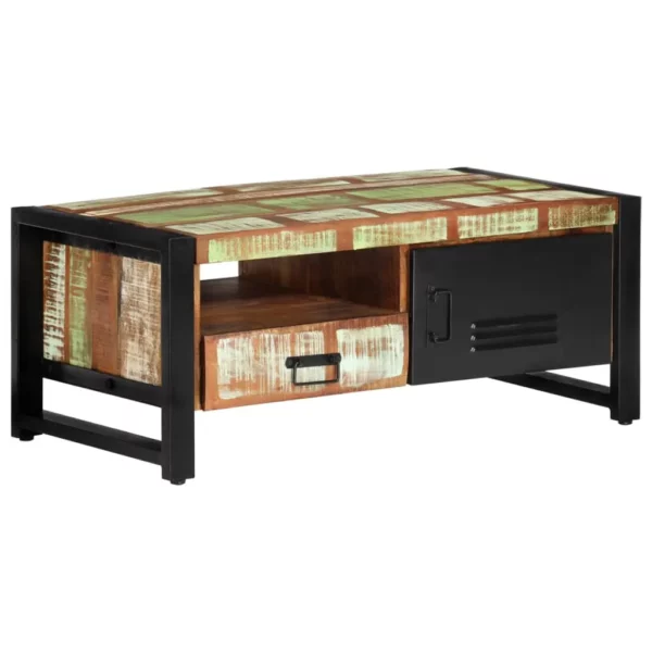 Coffee Table 39.4"x19.7"x16.1" Solid Wood Reclaimed - Image 11