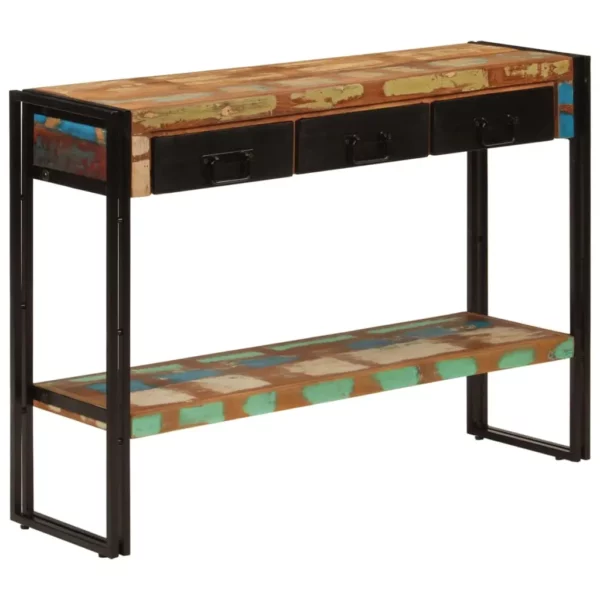 Console Table 43.3"x11.8"x29.9" Solid Wood Reclaimed