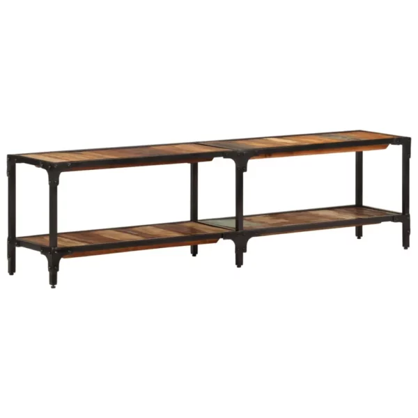 TV Stand 59.1"x11.8"x16.1" Solid Wood Reclaimed - Image 9