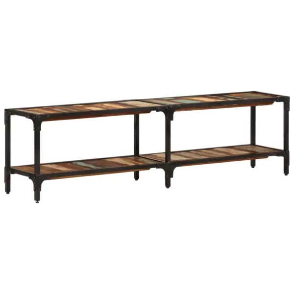 TV Stand 59.1"x11.8"x16.1" Solid Wood Reclaimed - Image 10