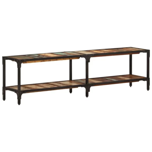 TV Stand 59.1"x11.8"x16.1" Solid Wood Reclaimed - Image 11