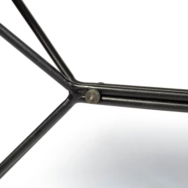 Light Brown Live Edge Solid Acacia Wood Console Table With Black Matte Iron Frame - Image 7