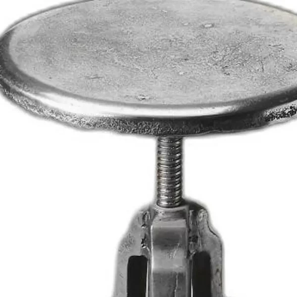 Glossy Iron Revolving Bar Stool - Adjustable Height, Vintage Industrial Chic Decor - Image 6