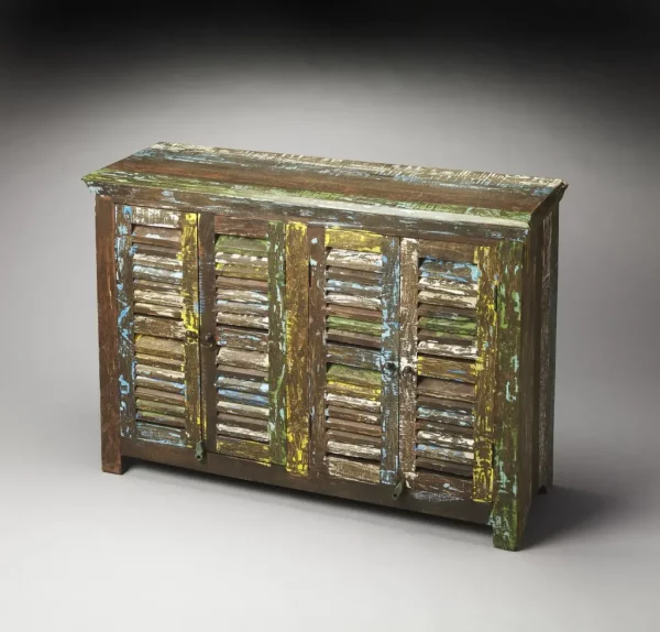 "Haveli Reclaimed Wood Sideboard" - Image 3