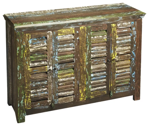 "Haveli Reclaimed Wood Sideboard" - Image 4
