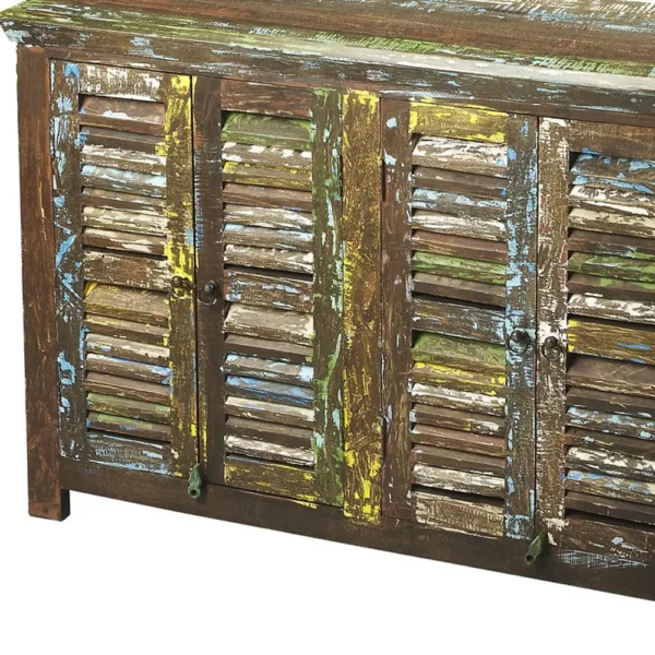 "Haveli Reclaimed Wood Sideboard" - Image 5