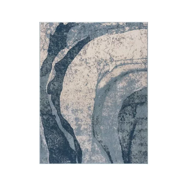 Abstract Wave Area Rug - Image 2