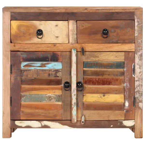Sideboard 27.6"x11.8"x26.8" Solid Reclaimed Wood - Image 2