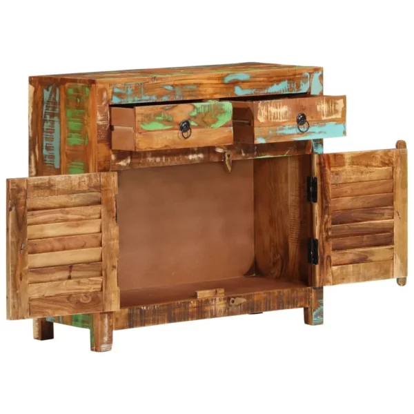 Sideboard 27.6"x11.8"x26.8" Solid Reclaimed Wood - Image 4