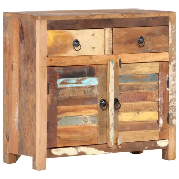Sideboard 27.6"x11.8"x26.8" Solid Reclaimed Wood - Image 10