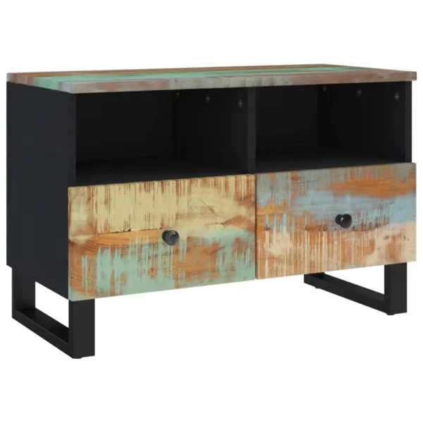 TV Stand 27.6"x13"x18.1" Solid Wood Reclaimed - Image 11