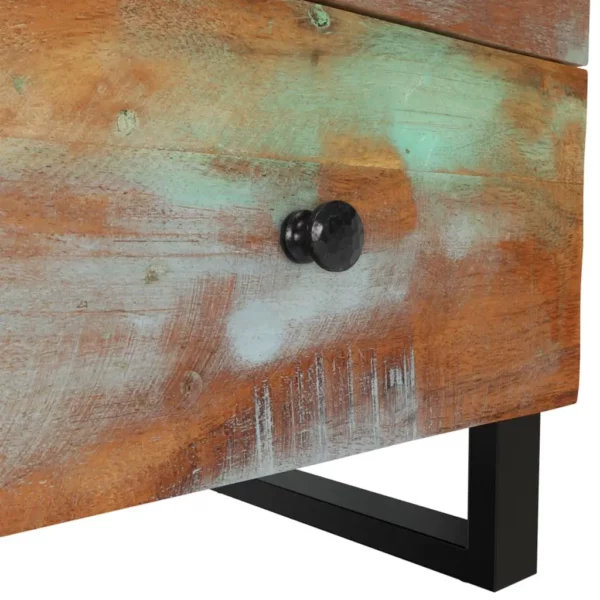 Bedside Cabinet 15.7"x13"x18.1" Solid Wood Reclaimed - Image 7