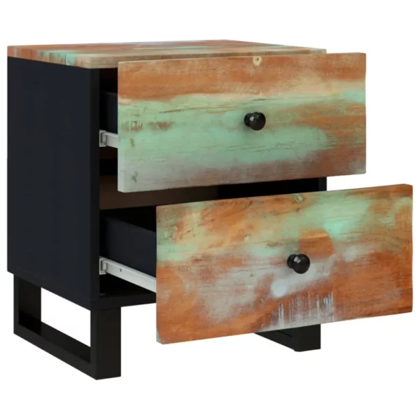 Bedside Cabinet 15.7"x13"x18.1" Solid Wood Reclaimed - Image 8