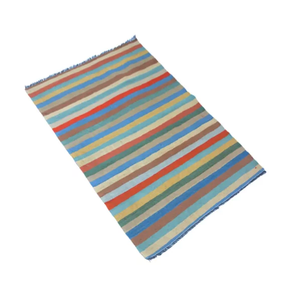 Modern Bluish Kilim Rug - Image 4
