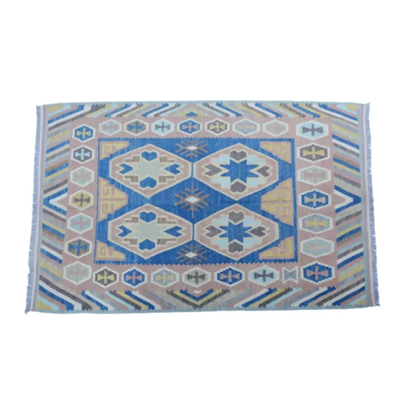 Modern Glaucous Kilim Rug - Image 2