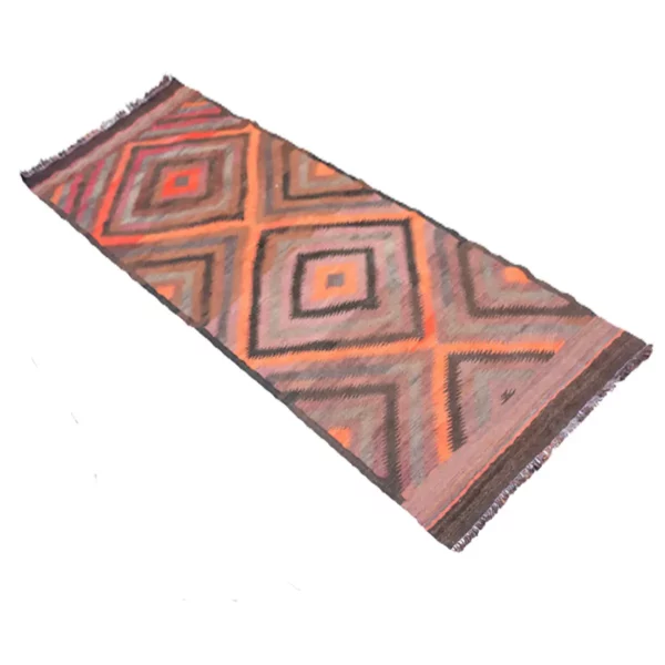 Vintage Makara Kilim Woolen Rug - Image 4