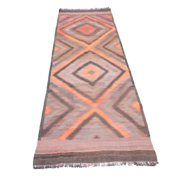 Vintage Makara Kilim Woolen Rug - Image 3