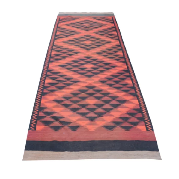 Vintage Ebony Clay Woolen Rug - Image 3