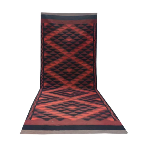 Vintage Ebony Clay Woolen Rug - Image 4