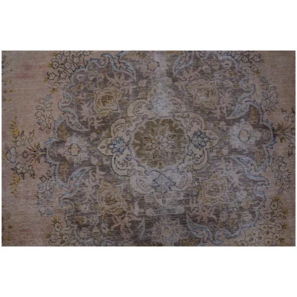 Overdyed Vintage Thatch Persian Rug - Image 8