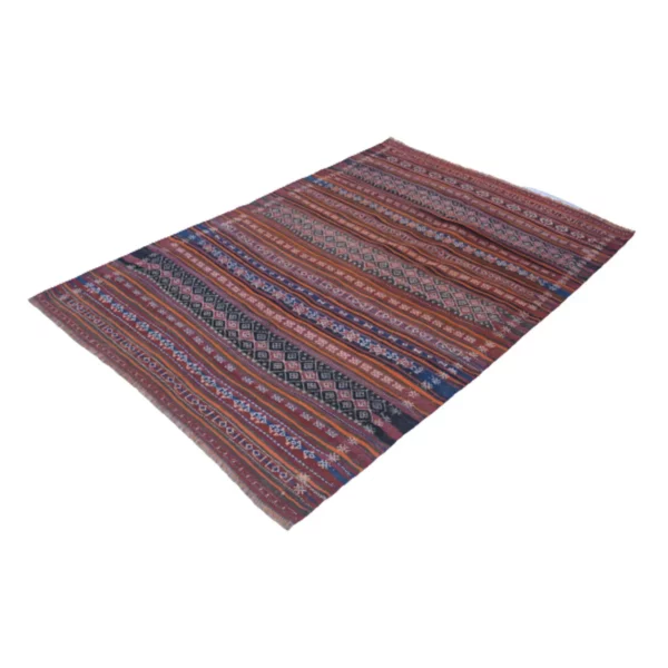 Baluchi Cannon Pink Woolen Rug - Image 3