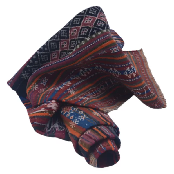 Baluchi Cannon Pink Woolen Rug - Image 5