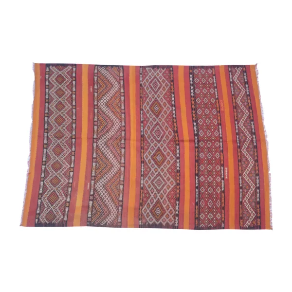 Baluch Contessa Striped Vintage Rug - Image 2