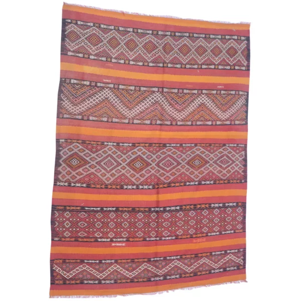 Baluch Contessa Striped Vintage Rug - Image 9
