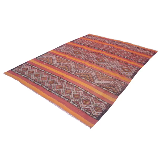 Baluch Contessa Striped Vintage Rug - Image 3