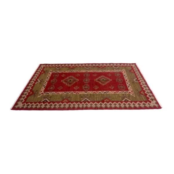 Vintage Handwoven Makara Rug - Image 2