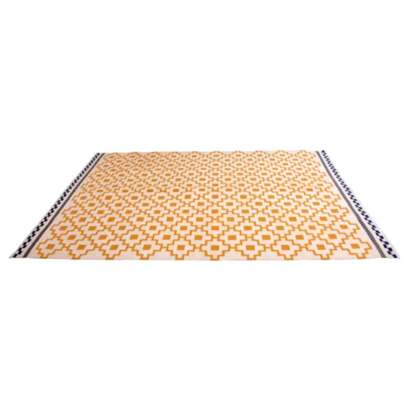 Vintage Handmade Pearl Bush Woolen Rug - Image 3