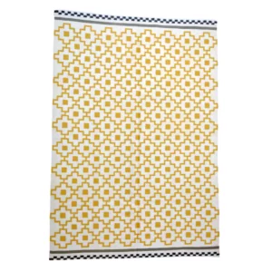 Vintage Handmade Pearl Bush Woolen Rug