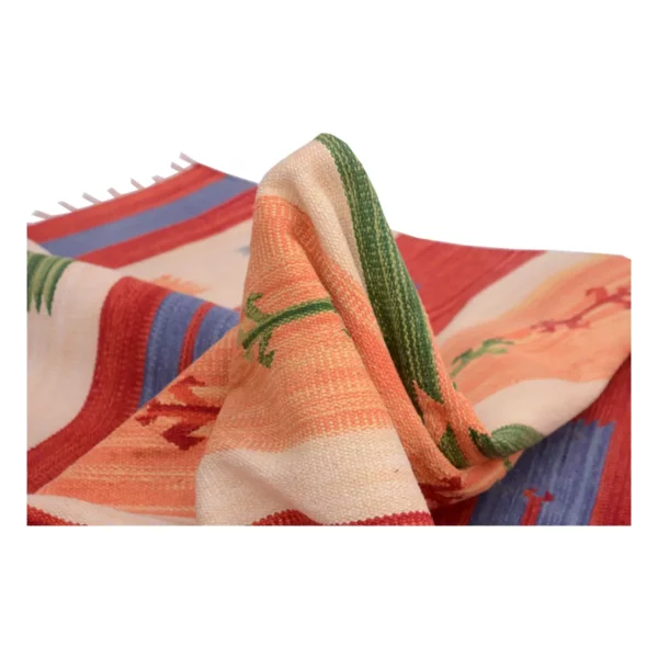 Vintage Handwoven Akaroa Striped Rug - Image 5
