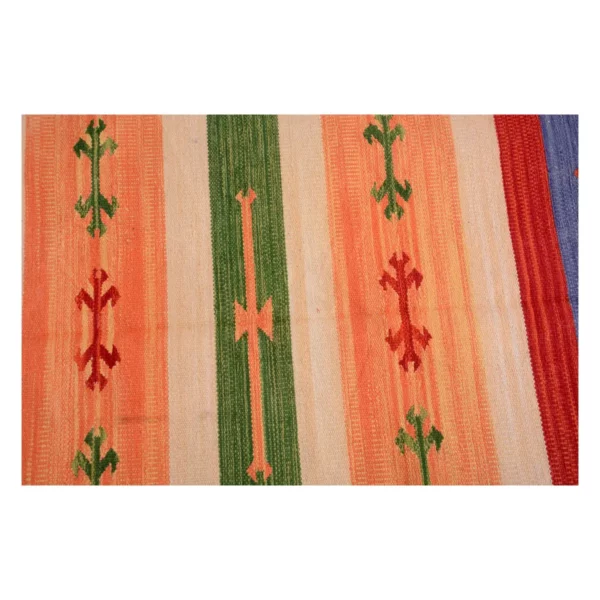 Vintage Handwoven Akaroa Striped Rug - Image 7