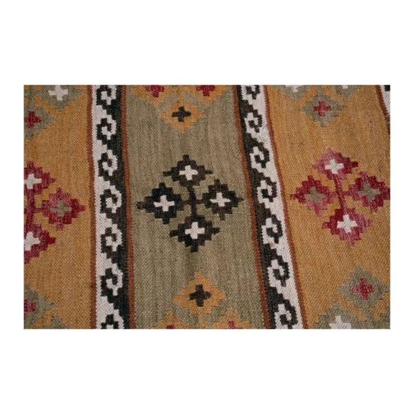 Vintage Handwoven Multicolor Kilim Rug - Image 7