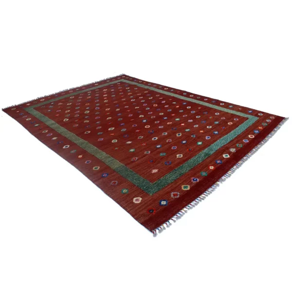 Berjista Rustic Red Kilim Rug - Image 4