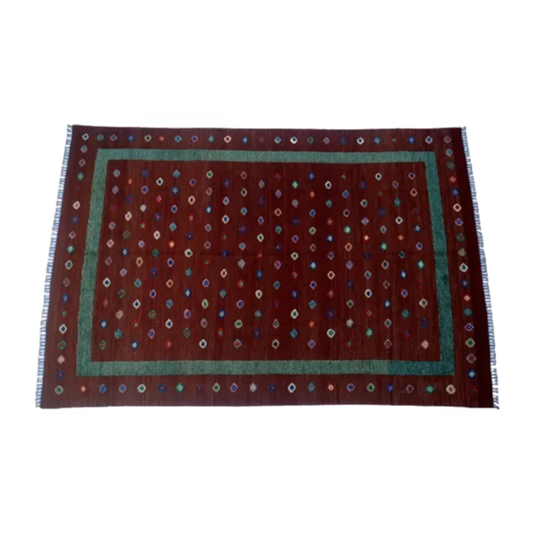 Berjista Rustic Red Kilim Rug - Image 5