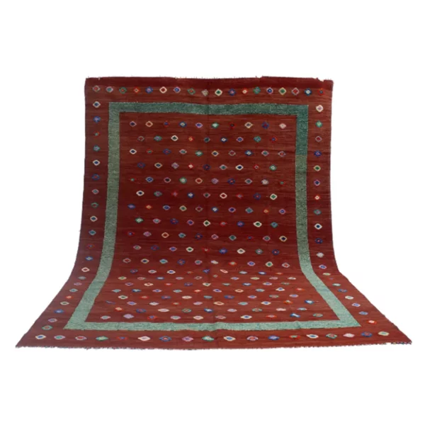Berjista Rustic Red Kilim Rug - Image 6