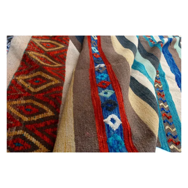 Soumak Multicolor Kilim Rug - Image 3