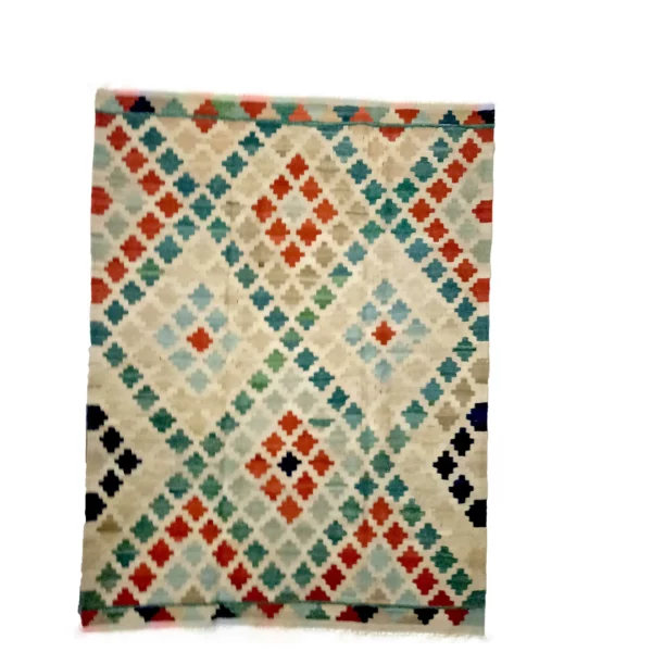 Handwoven Afghan Chobi Multicolor Rugs - Image 6
