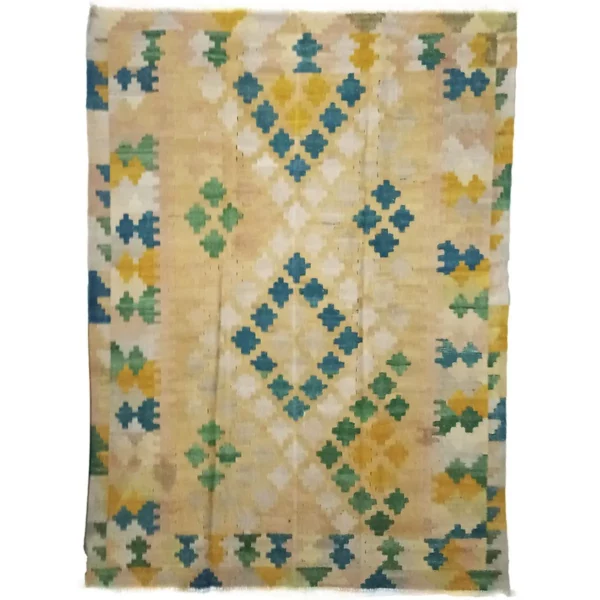 Handwoven Afghan Chobi Multicolor Rugs - Image 2