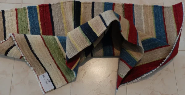 Striped Handmade Kilim Rugs - Image 5