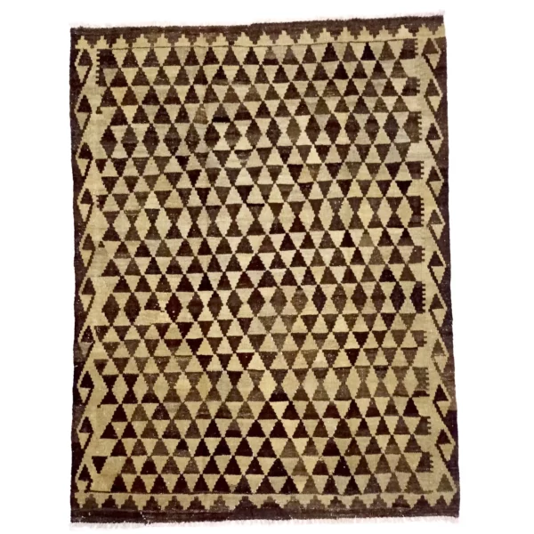 Neutral Handwoven Domino Kilim Rugs