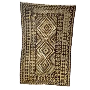 Antique Sandal Woolen Kilim Carpet