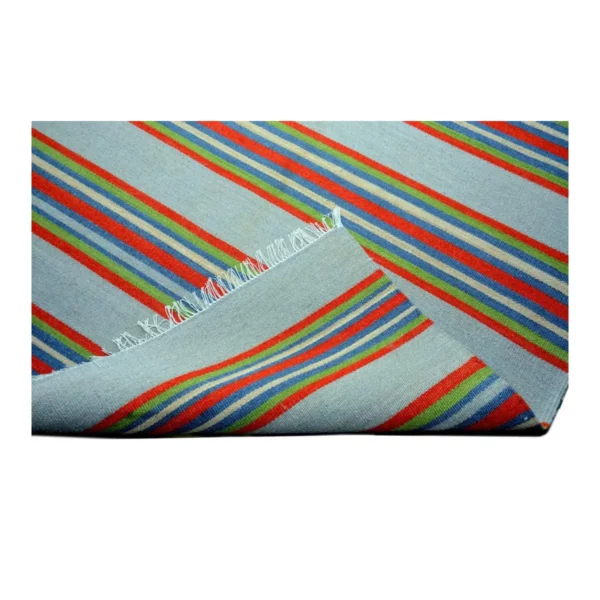 Handmade Striped Stack Pattern Rug - Image 5