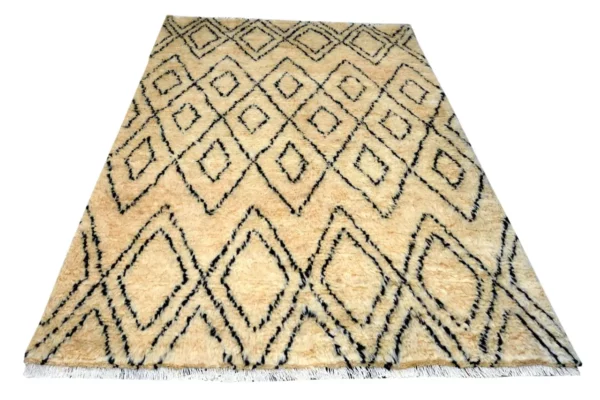 Moroccan Fluffy Living Room Carpet - Image 8