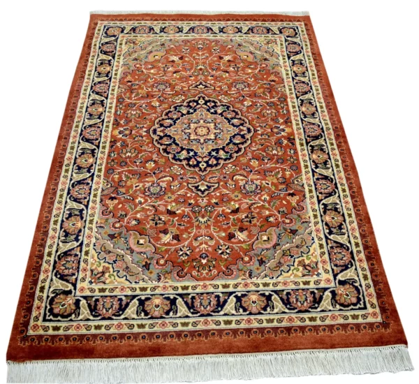 Handknotted Woolen Rustic Red Rugs
